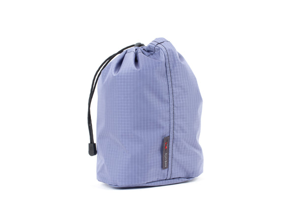 A Size 3 Dusk (blue-grey with light blue-grey grid) 210 Cerylon Travel Stuff Sack.